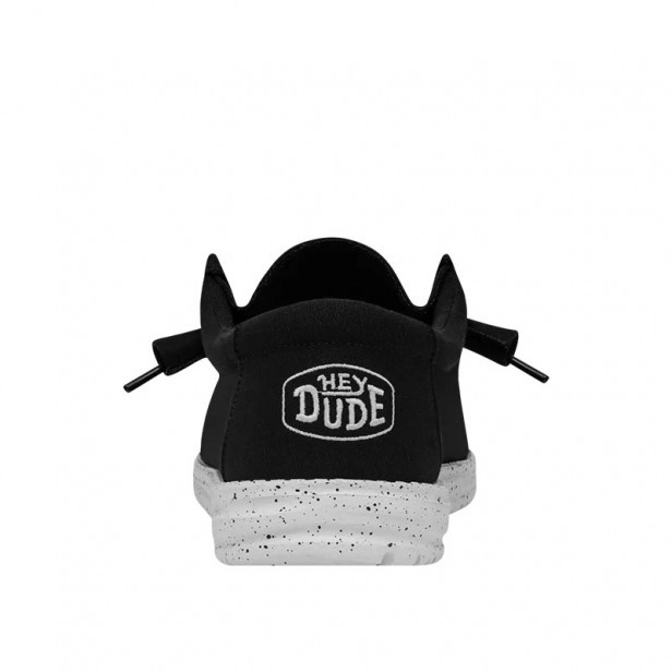 Hey Dude Wally Slub Canvas Black