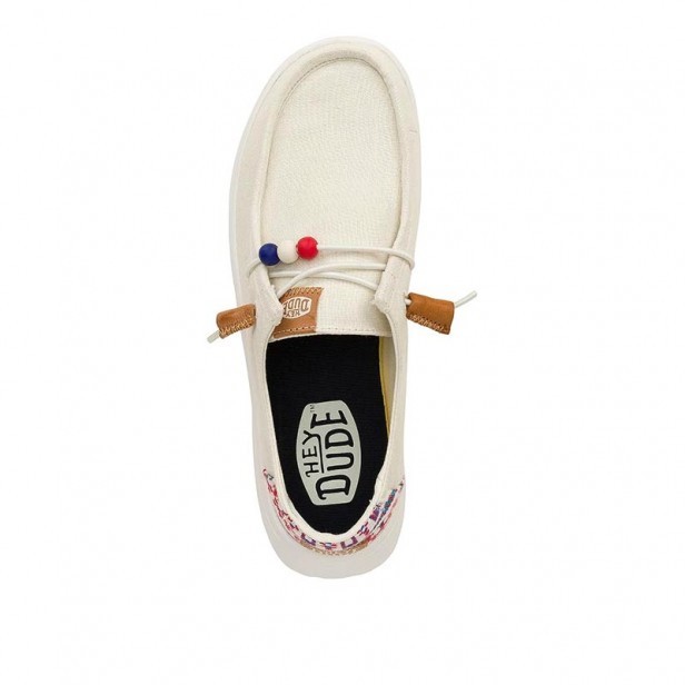 Hey Dude Wendy Peak Baja Stripe White