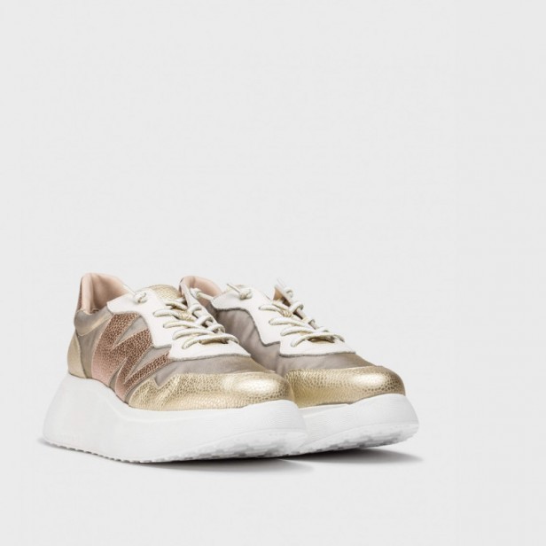 Sneakersy Wonders A-3622 Platino Oro