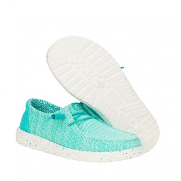 Mokasyny Hey Dude Wendy Stretch Sox Ceramic Blue