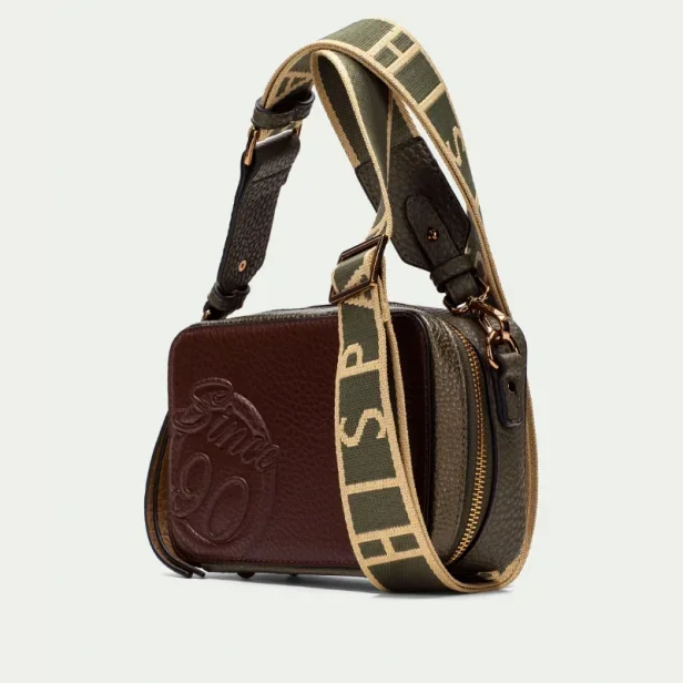 Torebki Hispanitas BI254158 GRAINED-I25 AVELLANA SAMBA MET-I25 ARMY