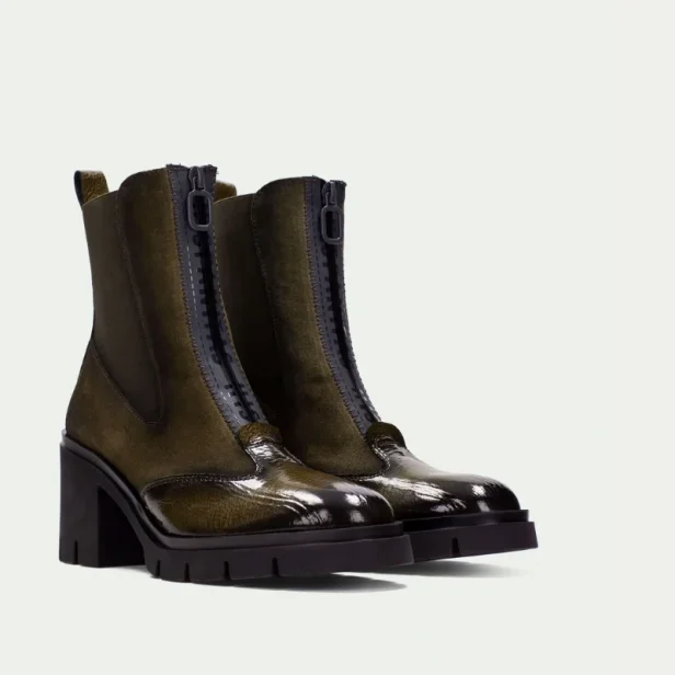 Botki Hispanitas HI254280 ROCK-I25 ARMY VELOUR-I25 ARMY