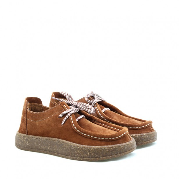 Półbuty Ravini 241094 Tan Nubuck