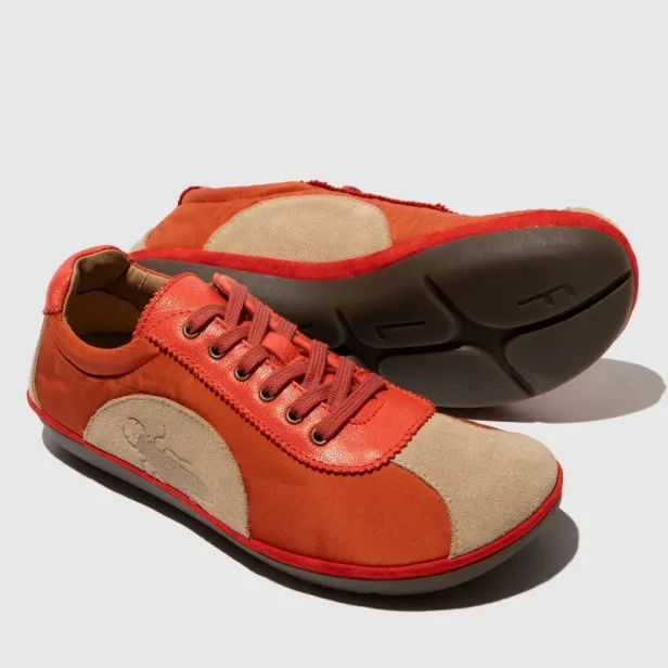 Fly London MEEG105FLY TAUPE/RED