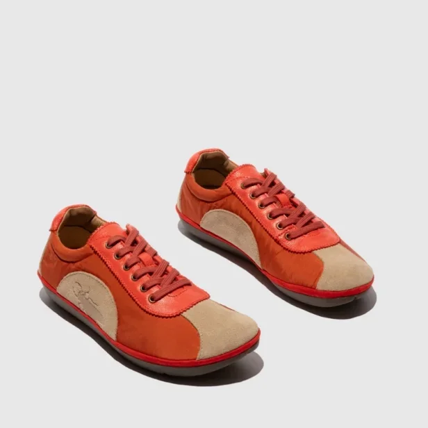 Fly London MEEG105FLY TAUPE/RED