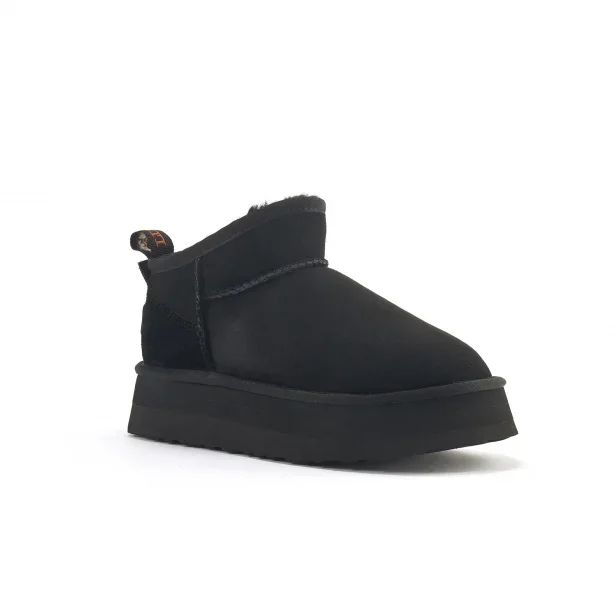 Australia Luxe Co. Cosy Ultra Short Platform Black
