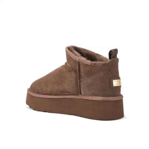 Australia Luxe Co. Cosy Ultra Short Platform Burnt