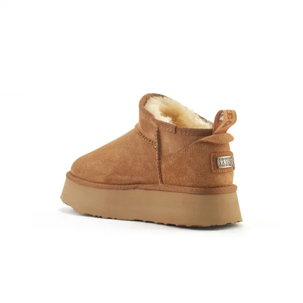 Australia Luxe Co. Cosy Ultra Short Platform Chestnut