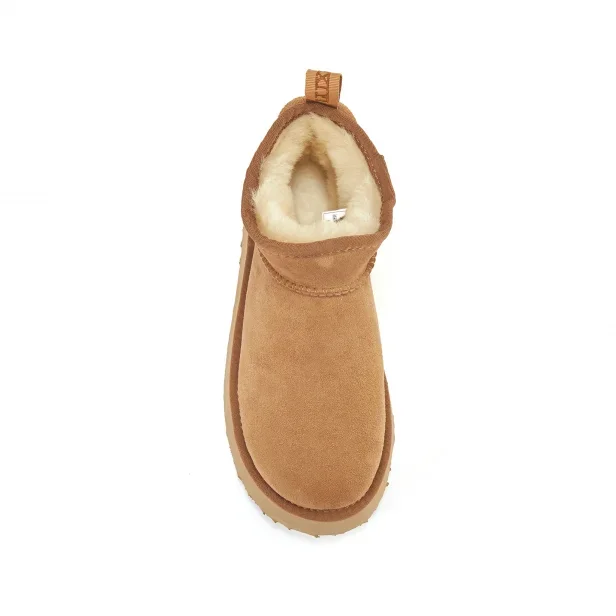 Australia Luxe Co. Cosy Ultra Short Platform Chestnut