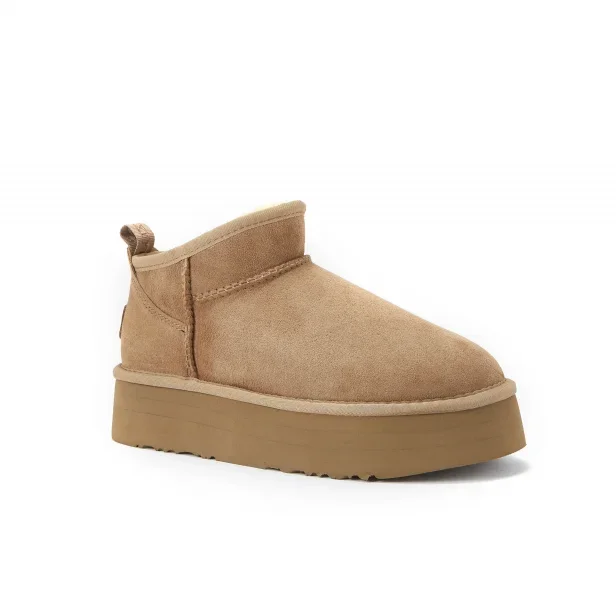 Australia Luxe Co. Cosy Ultra Short Platform Taupe