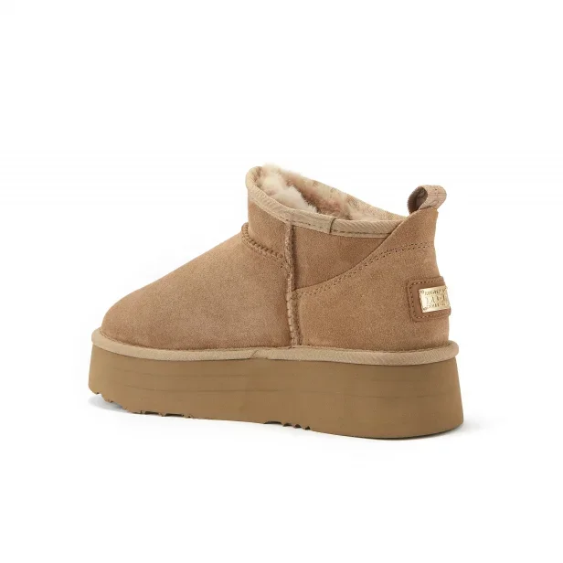 Australia Luxe Co. Cosy Ultra Short Platform Taupe