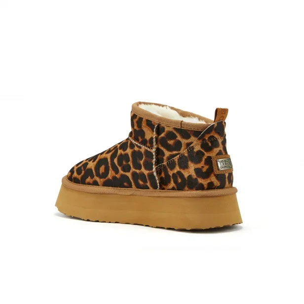 Australia Luxe Co. Cosy Ultra Short Platform Leopard
