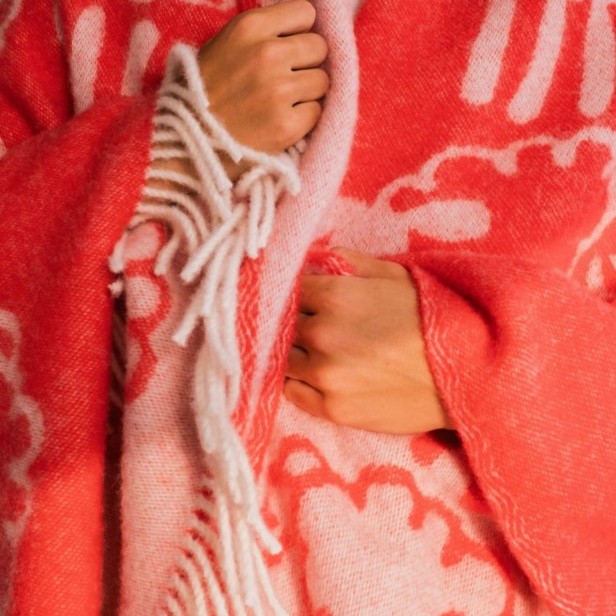 Koce Woolish  Koc Friendsheep czerwony