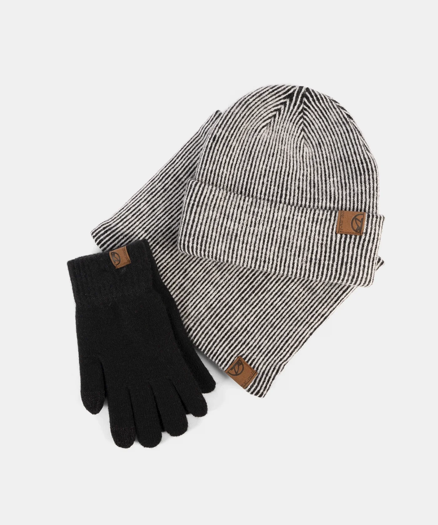 Pepe Moll 252850 Gris Zestaw czapka, rękawiczki i komin