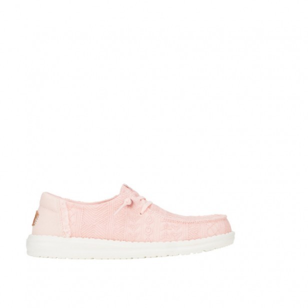 Hey Dude Wendy Crochet Lace Pale Pink