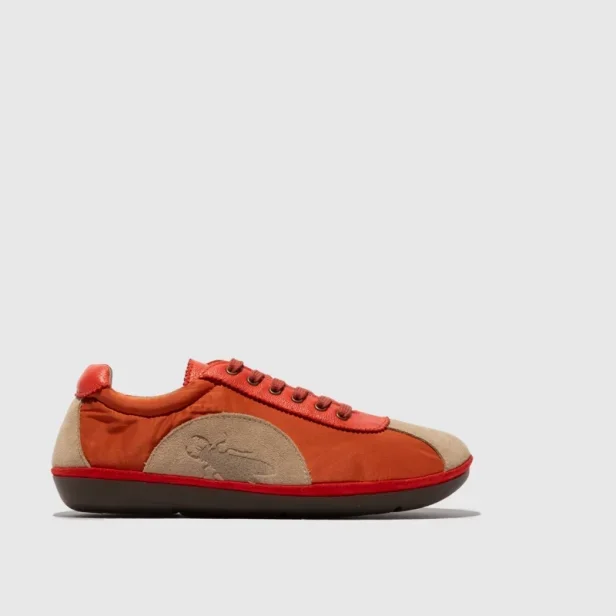 Fly London MEEG105FLY TAUPE/RED