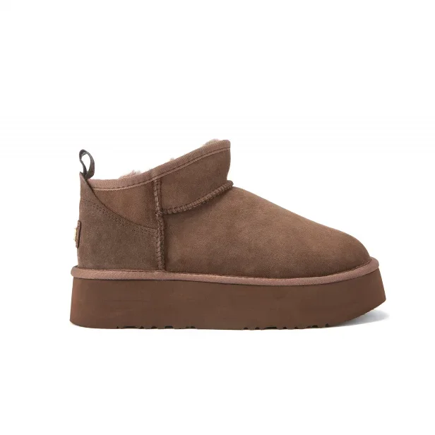 Australia Luxe Co. Cosy Ultra Short Platform Burnt