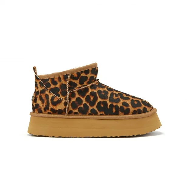 Australia Luxe Co. Cosy Ultra Short Platform Leopard