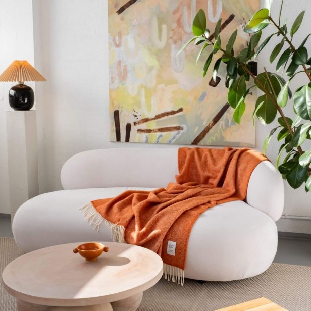 Woolish  Koc Hera pomarańczowy